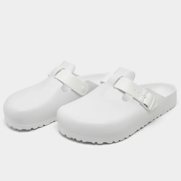 🤍 BIRKENSTOCK BOSTON EVA SLIPPERS WHITE  🤍 - Picture 2 of 4